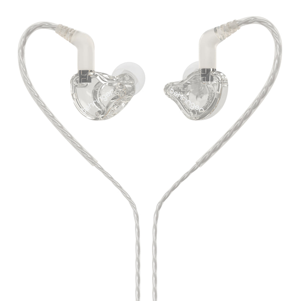 Behringer MO240-CL Pro Dual Driver In-Ear Studio Earphones - Clear