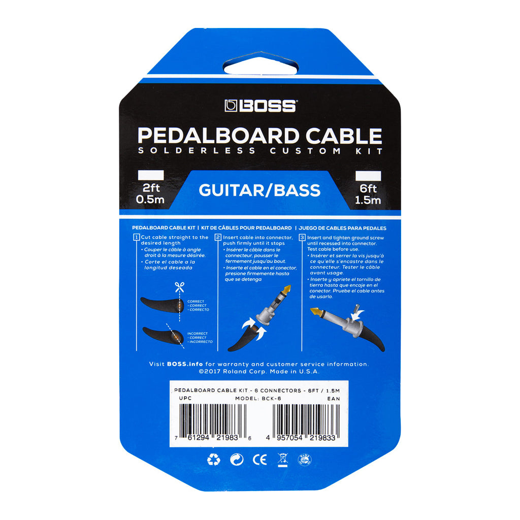 Boss Pedalboard Cable Kit 6