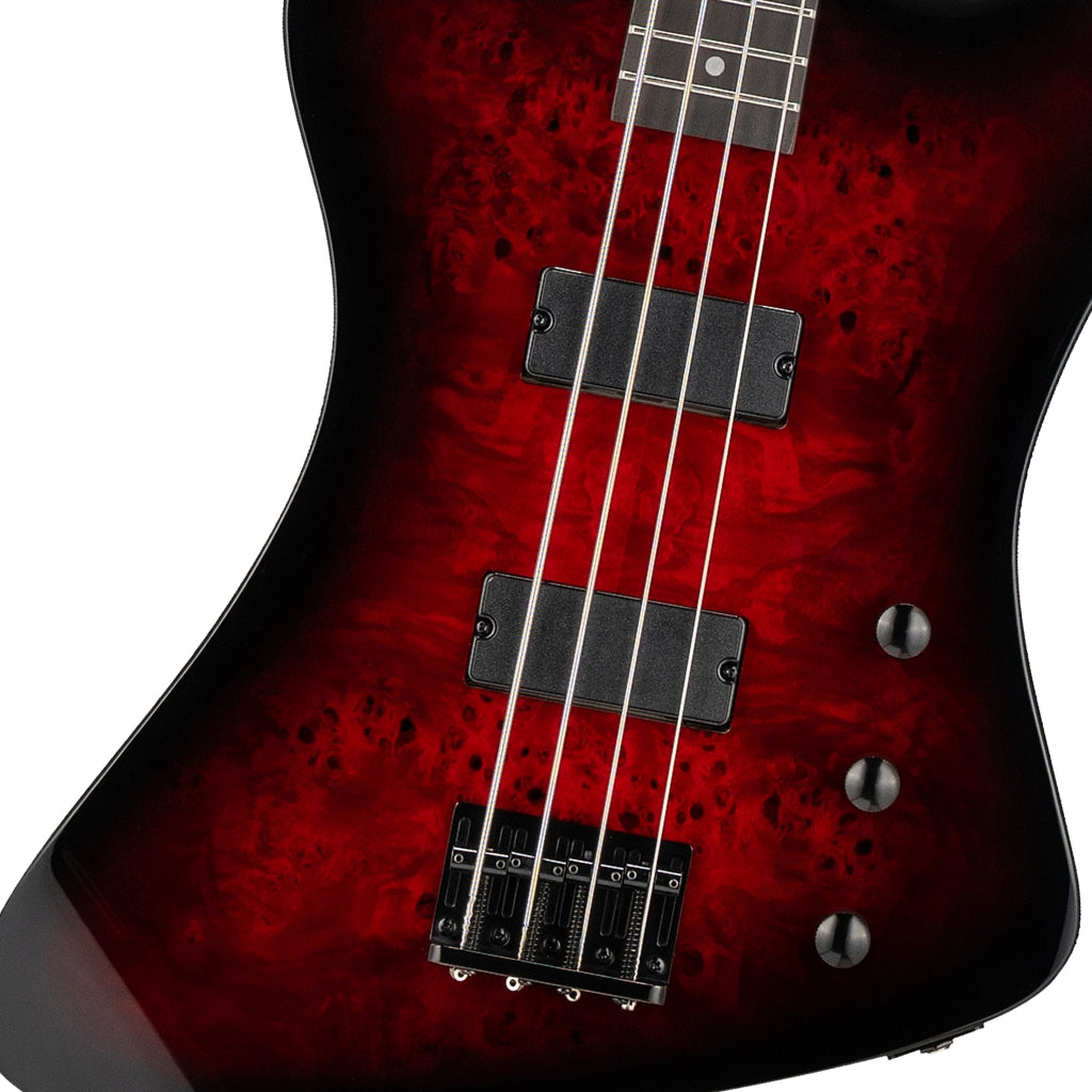 ESP LTD Phoenix-204DX Electric Bass Guitar - Red Burst
