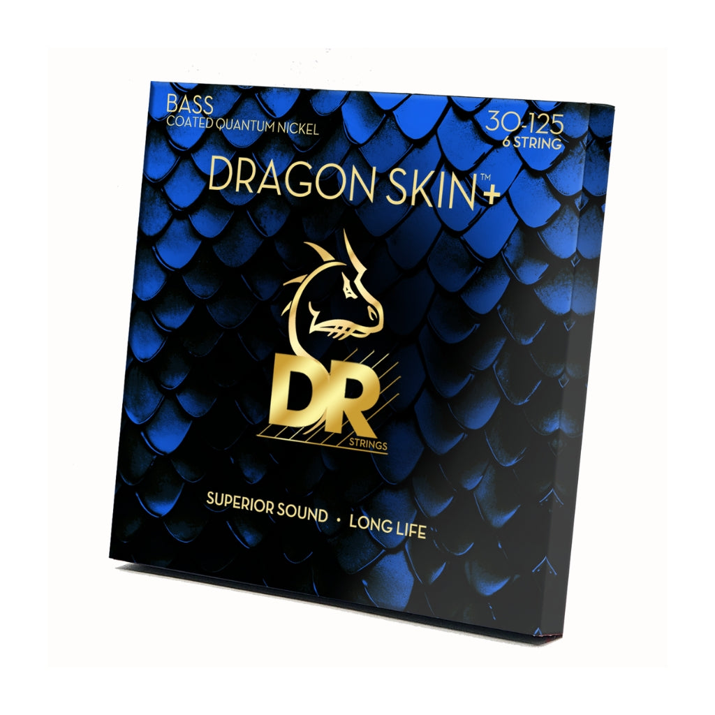 DR Strings - Dragon Skin+ Quantum Nickel Bass Strings - 6-String Medium 30-125