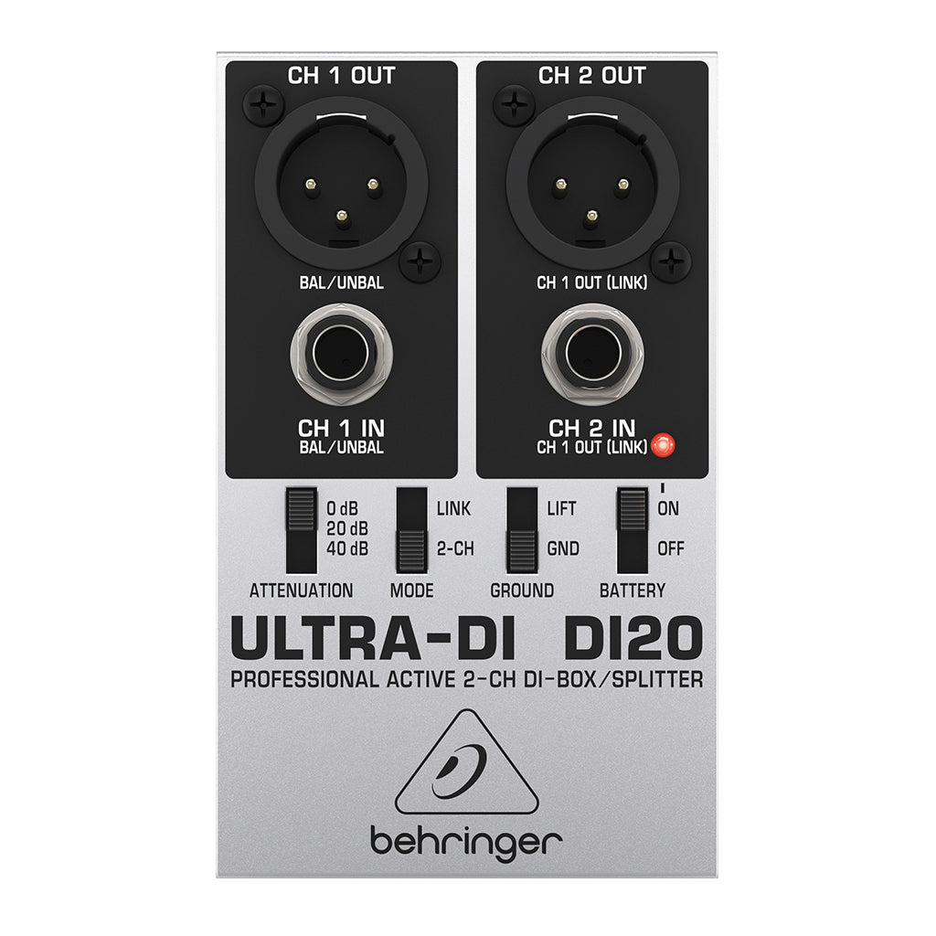 02 Channel DI Box Splitter Ultra DI DI20