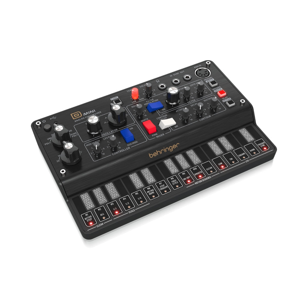 Behringer D Mini Portable Analog Synthesizer MIDI Controllers Sky Music