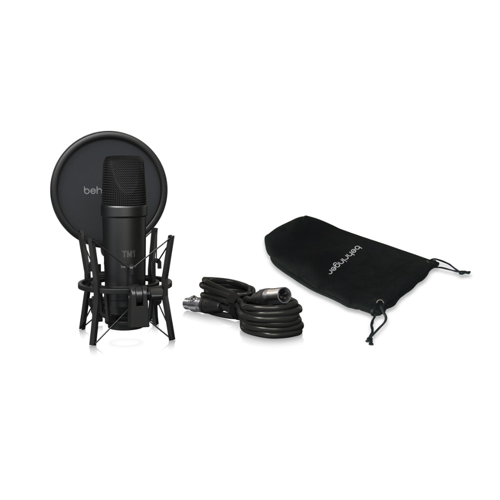Behringer TM1 Studio Condensor Mic - Dark Edition Bundle Microphones Sky Music