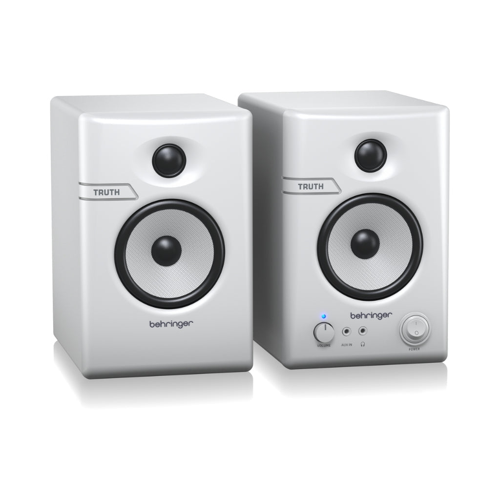 Behringer TRUTH 3.5 with Bluetooth Studio Monitors Pair - White Studio Monitors Sky Music