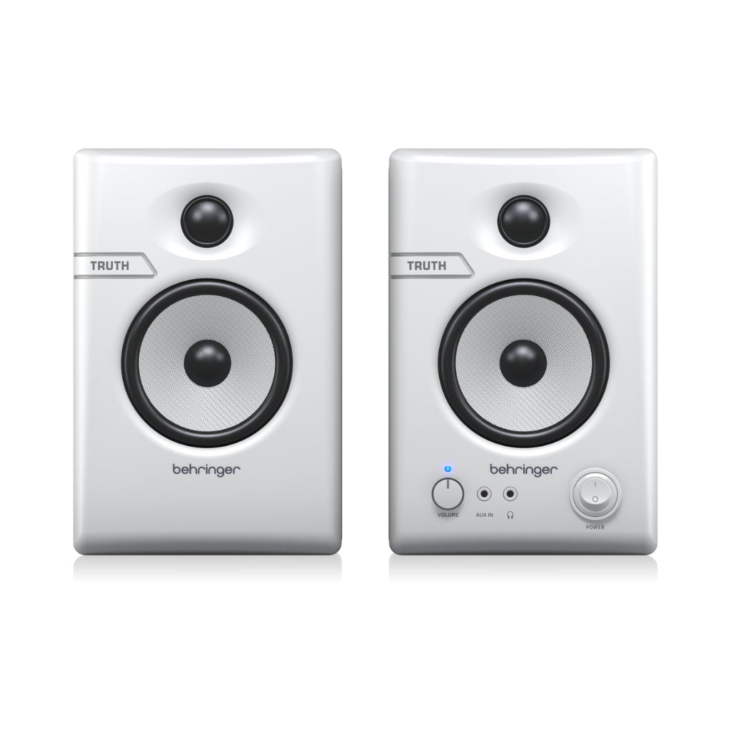 Behringer TRUTH 3.5 with Bluetooth Studio Monitors Pair - White Studio Monitors Sky Music