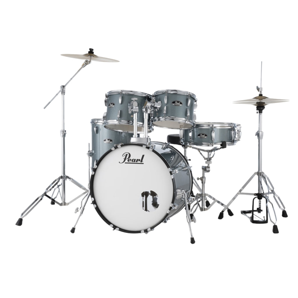 Pearl - Roadshow 20" 5pc Fusion Drum Kit with Hardware and Cymbals - Charcoal Metallic