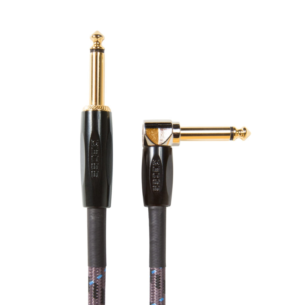 Boss - BIC-10A Straight to Right-Angle 1/4-inch - Instrument Cable 10ft