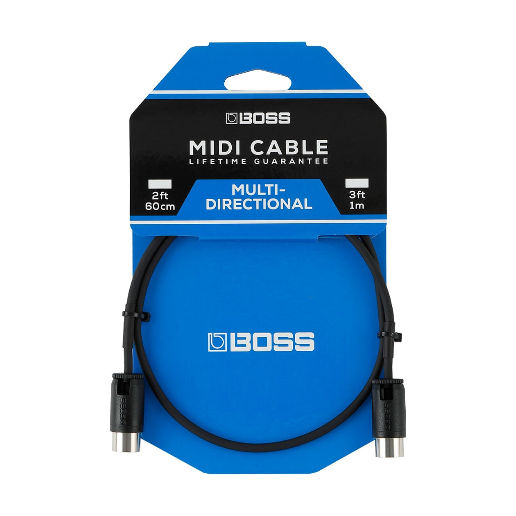Boss - BMIDI-PB3 - Multi-Directional MIDI Pedalboard Cable 3ft