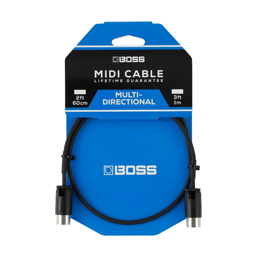 Boss BMIDI-PB2 Multi-Directional Pedalboard MIDI Cable 2ft Cables Sky Music