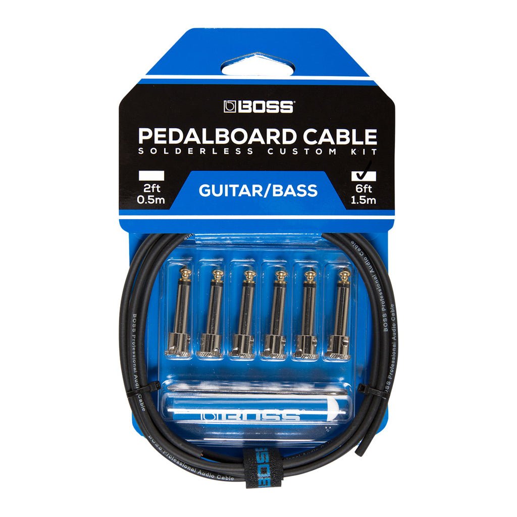 Boss Pedalboard Cable Kit 6 Cables Sky Music