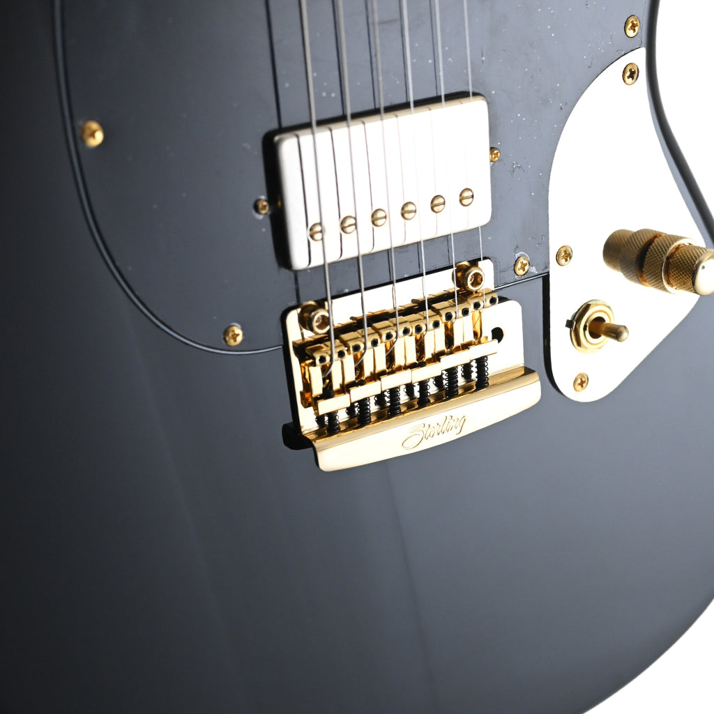 B Stock Sterling Stingray Guitar SR Jared Dines Black with Gold Hardware