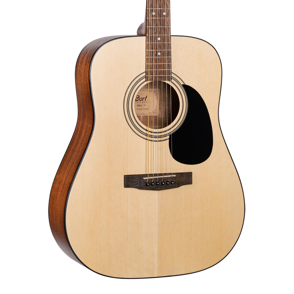 Cort AD810 Dreadnought Acoustic Guitar Open Pore Natural Finish