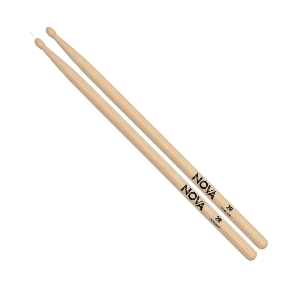 Vic Firth - Nova Hickory Drumsticks - 2B - Wood Tip