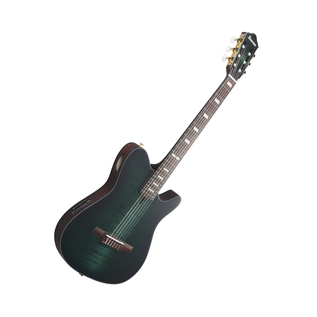 Ibanez FRH20FMN Nylon String Guitar Flamed Maple - Deep Emerald Green Low Gloss