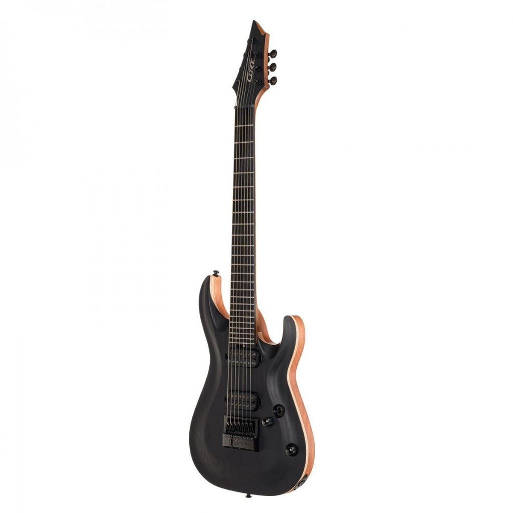 Cort - KX707 Evertune 7 String - Open Pore Black with Bag