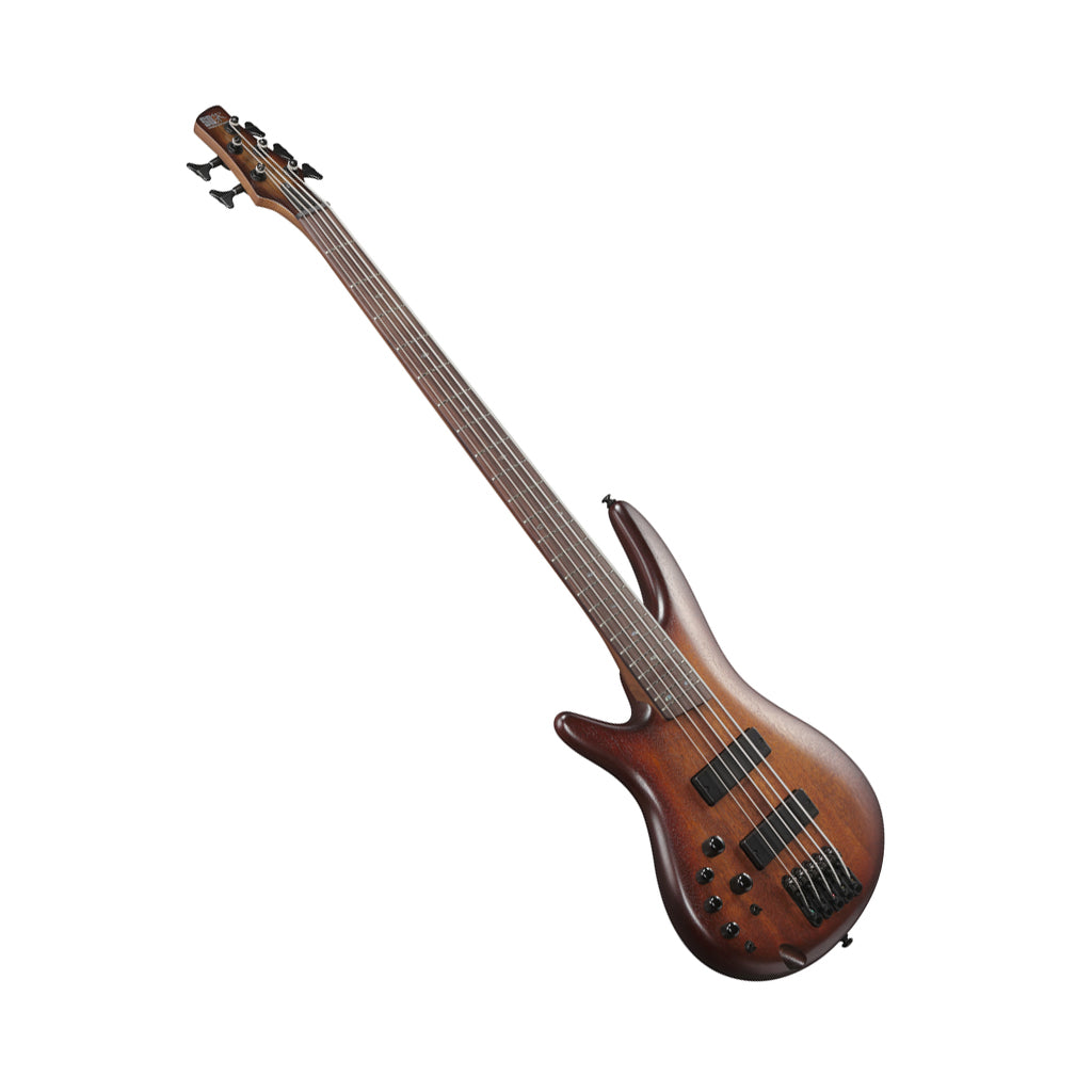 Ibanez SR505AL 5-String Left Handed Electric Bass Bartolini Pickups - Mahogany Brown Burst Low Gloss