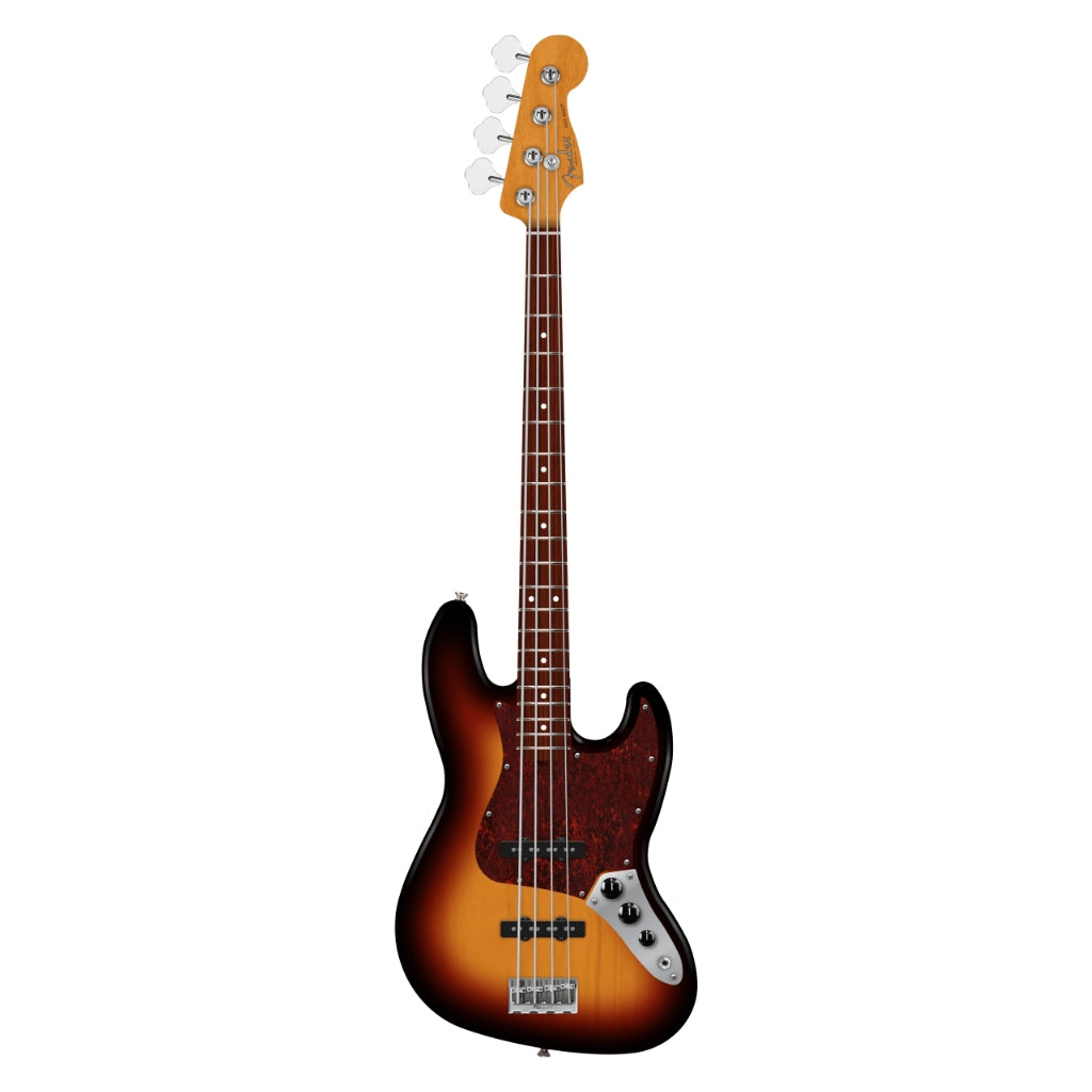 Fender American Professional Jazz Bass Guitar - 3-Color Sunburst, Rosewood Fingerboard