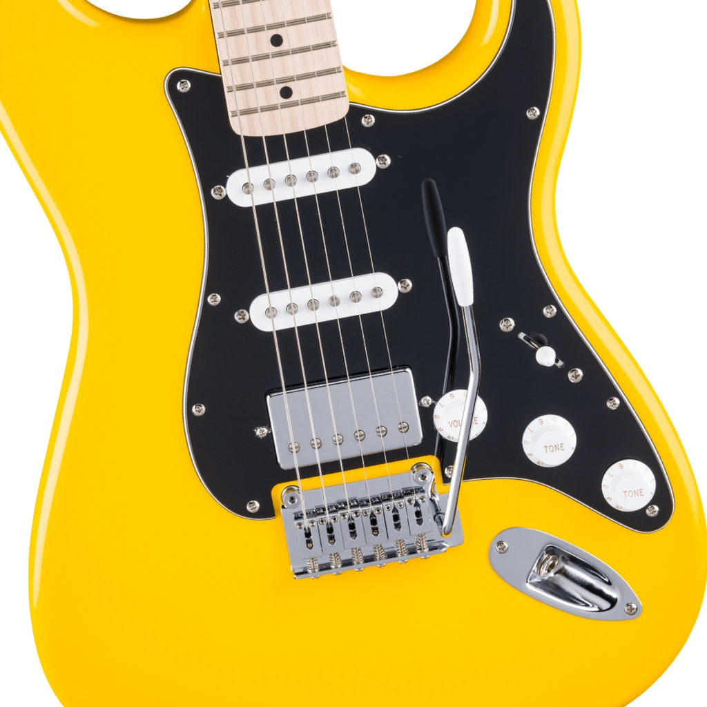 Squier - FSR Affinity Series Stratocaster HSS Electric Guitar - Graffiti Yellow, Maple Fingerboard