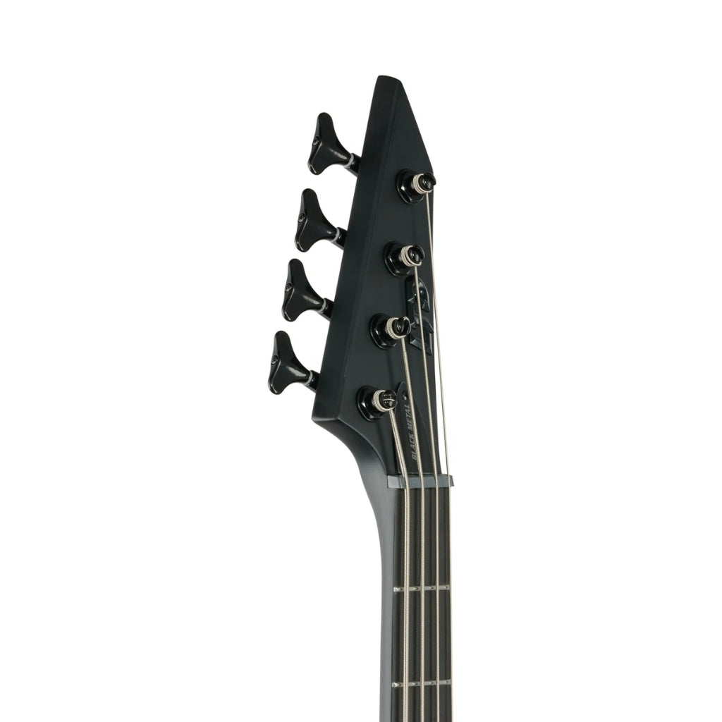 ESP LTD - M-4 Black Metal Bass Guitar - Black Satin