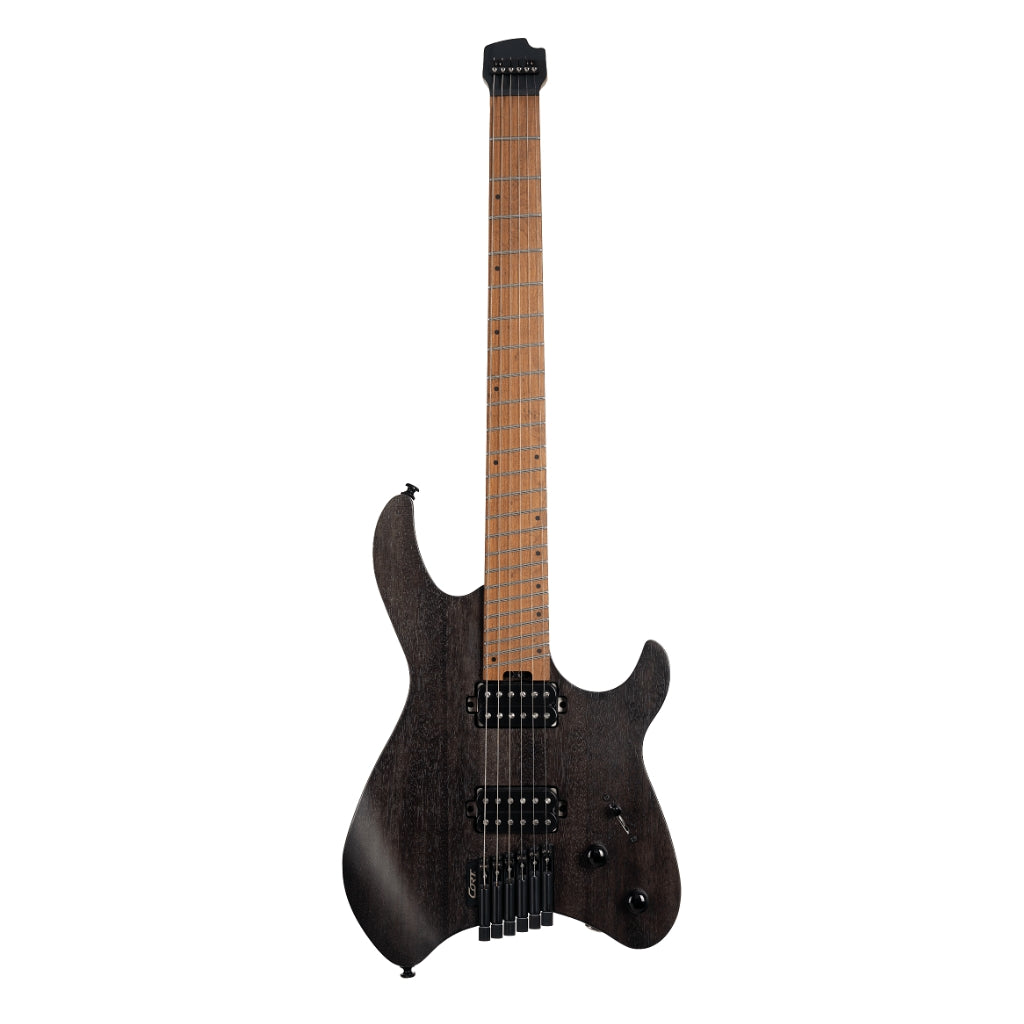 Cort - Space G6MS Electric Guitar - Semi Gloss Trans Black