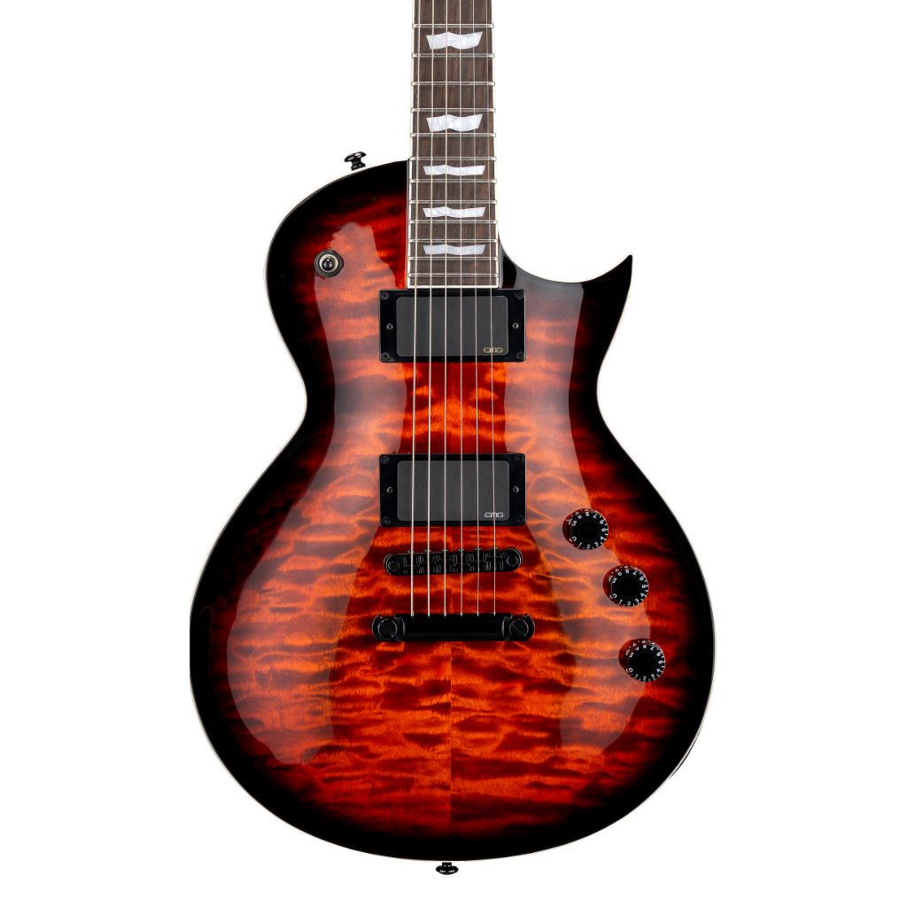 ESP LTD - Eclipse EC-400 Quilted Maple Electric Guitar - Vintage Burst
