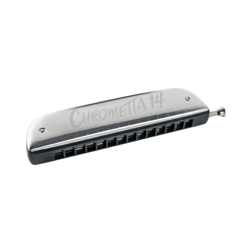 Hohner Chrometta 14 Colour Edition Harmonica - C top front