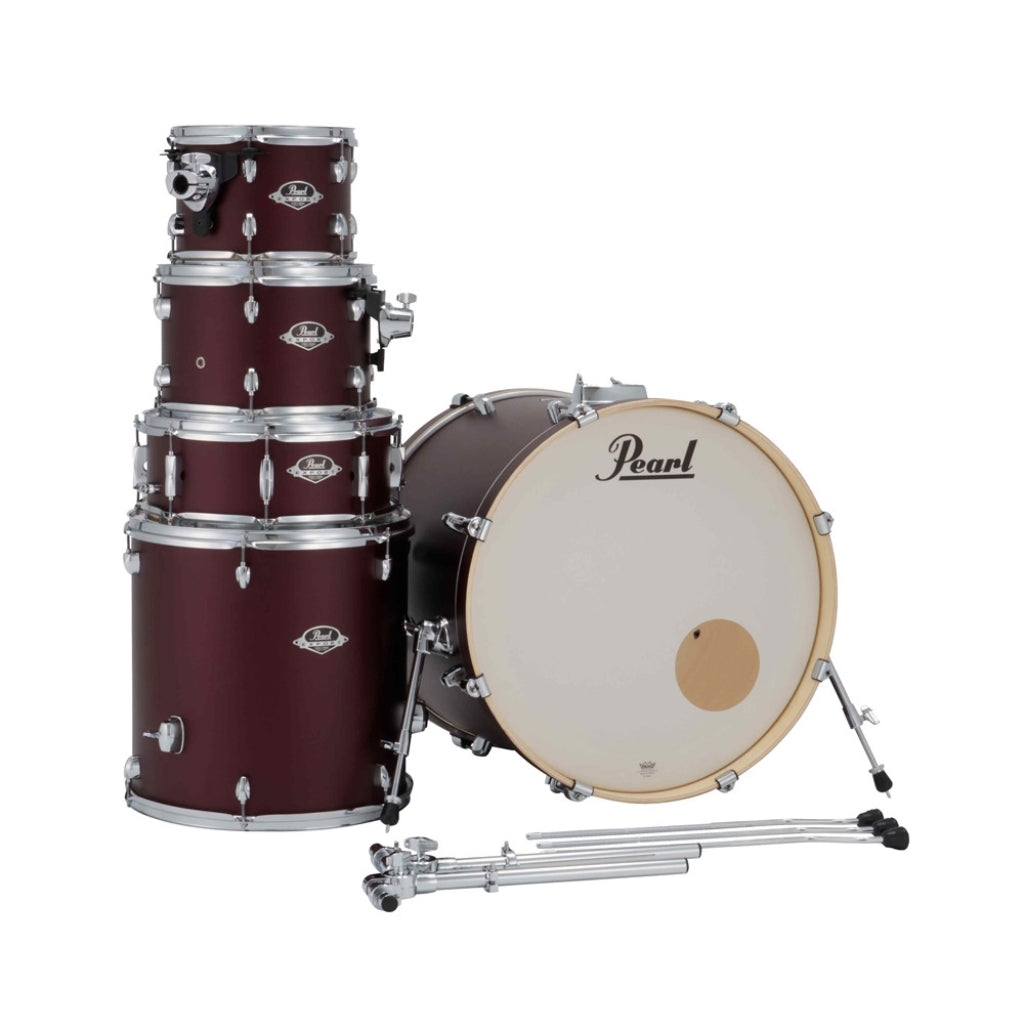Pearl - Export Plus 5pc 22" Fusion Drum Kit with Zildjian Cymbals - Satin Scarlet