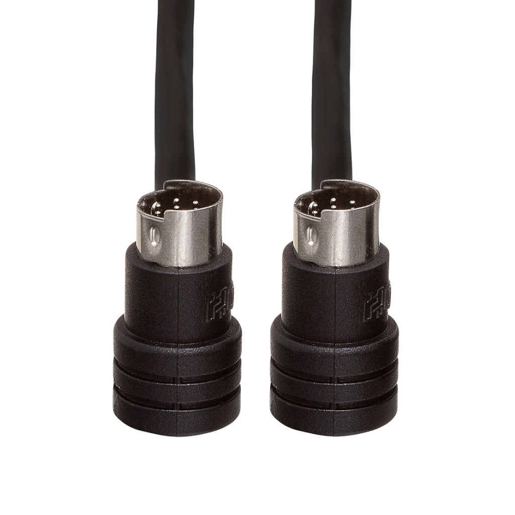 Hosa - Right-angle 8-pin Mini-DIN to Same - CD Controller Cable 3ft