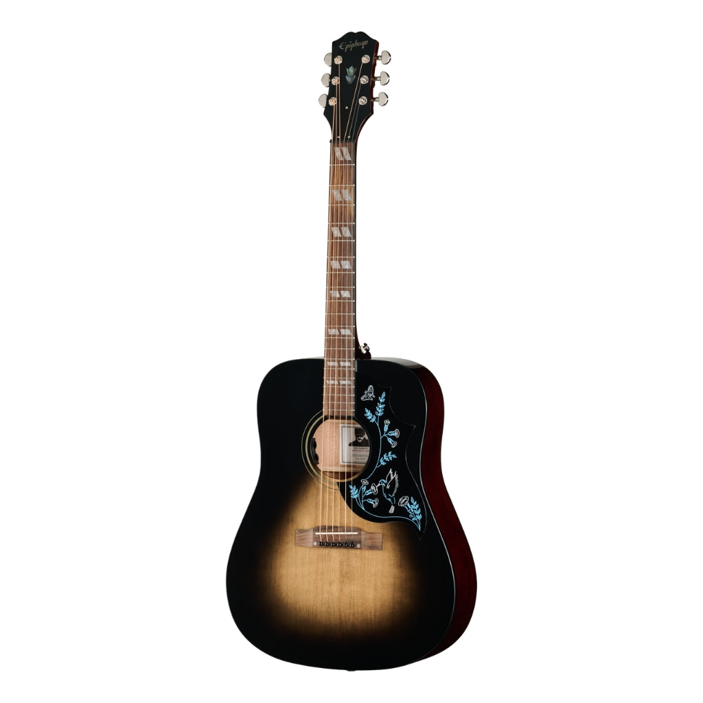 Epiphone - Eric Church Hummingbird Dark Acoustic Guitar - Cobra Burst