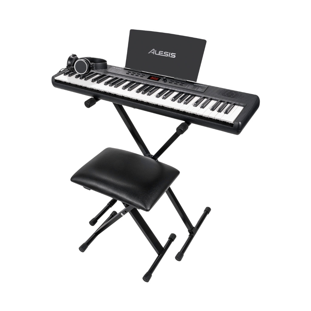 Alesis - Harmony 61 MK4 - 61-Key Portable Keyboard with Accessory Bundle
