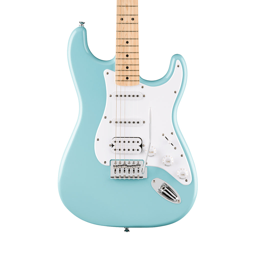 Squier FSR Sonic Stratocaster HSS Maple Fingerboard w/White Pickguard - Tropical Turquoise