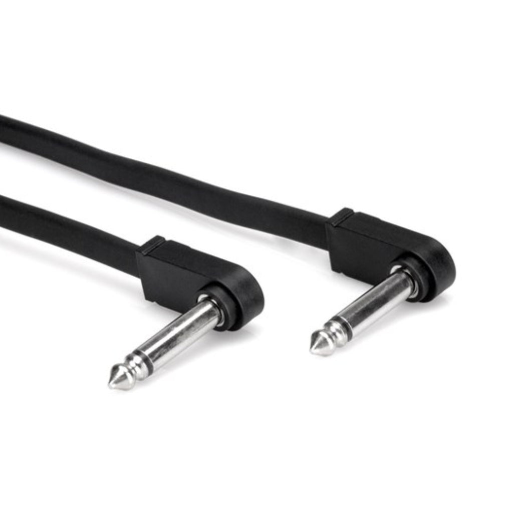 Hosa Technology Molded Low Profile Right-Angle to Same Flat Guitar Patch Cable 6in