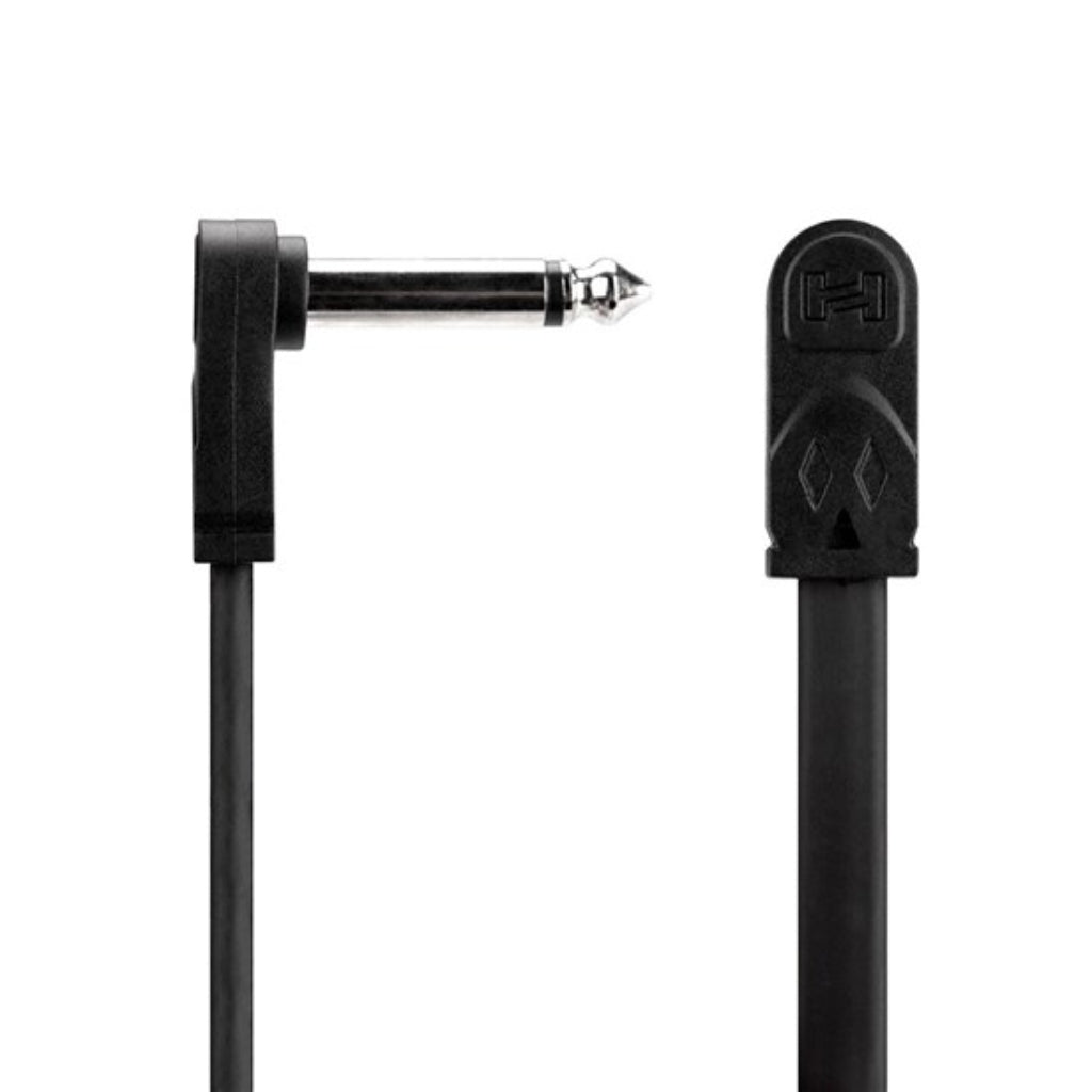 Hosa Technology Molded Low Profile Right-Angle to Same Flat Guitar Patch Cable 6in