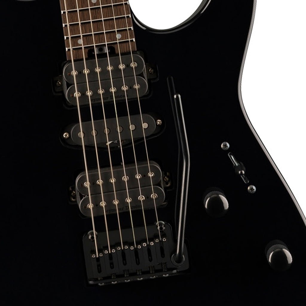 Charvel MJ DK24 HSH 2PT W with Mahogany Body and Wenge Fingerboard - Black Electric Guitars Sky Music