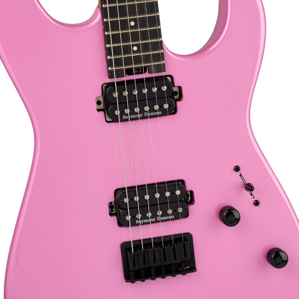 Charvel Mod Plus SD1 HH HT Electric Guitar, Ebony Fingerboard - Platinum Pink Electric Guitars Sky Music