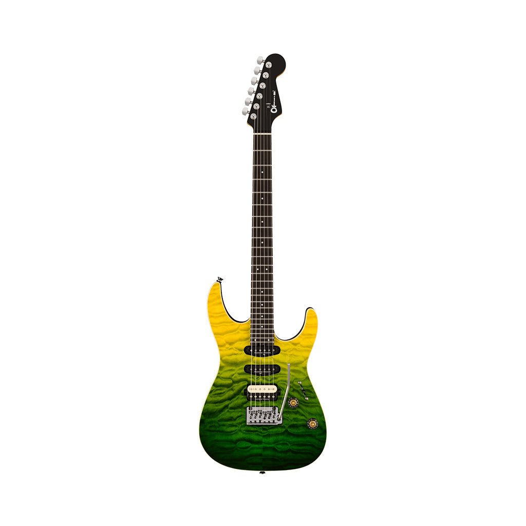 Charvel Pro-Mod Plus Dinky DK24 HSS 2PT EB QM Electric Guitar - Zombie Fade Electric Guitars Sky Music
