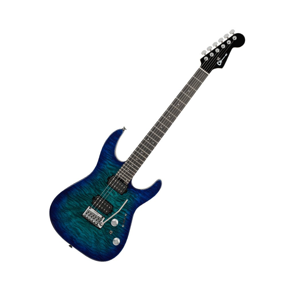 Charvel Pro-Mod Plus DK24 HH 2PT EB QM Electric Guitar - Chlorine Burst Electric Guitars Sky Music