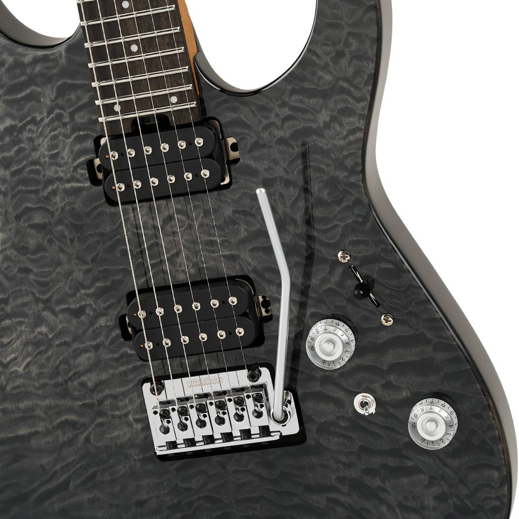 Charvel Pro-Mod Plus DK24 HH 2PT EB QM Electric Guitar - Midnight Ocean Electric Guitars Sky Music