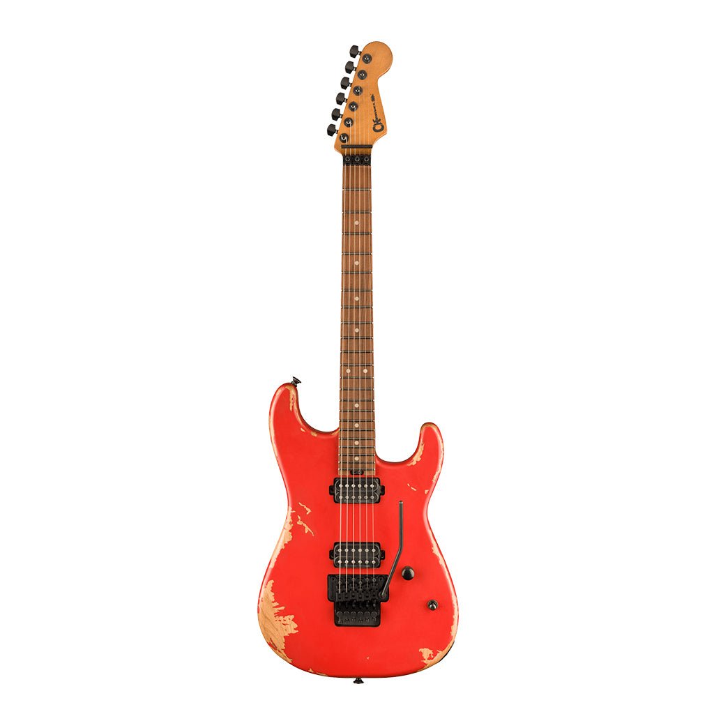 Charvel Pro Mod Relic San Dimas Style 1 HH FR PF Weathered Orange Electric Guitars Sky Music