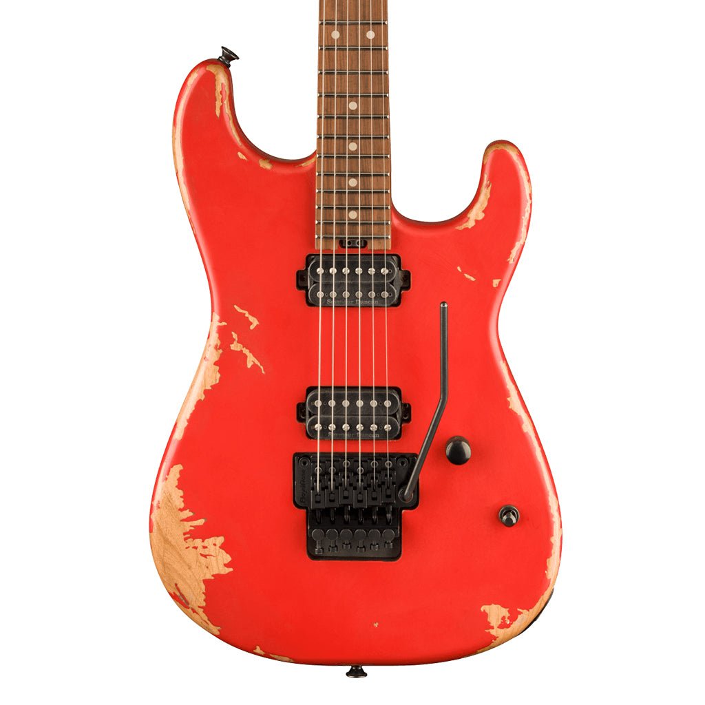 Charvel Pro Mod Relic San Dimas Style 1 HH FR PF Weathered Orange Electric Guitars Sky Music