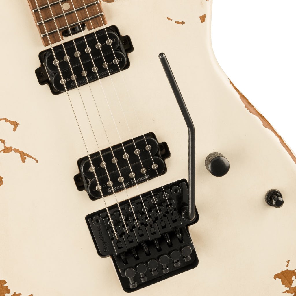 Charvel Pro Mod Relic San Dimas Style 1 HH FR PF Weathered White Electric Guitars Sky Music