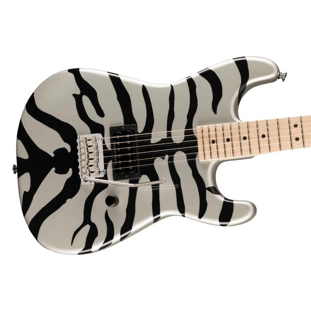 Charvel Super Stock SD1 H 2PT M with Maple Fingerboard - Silver Bengal Electric Guitars Sky Music