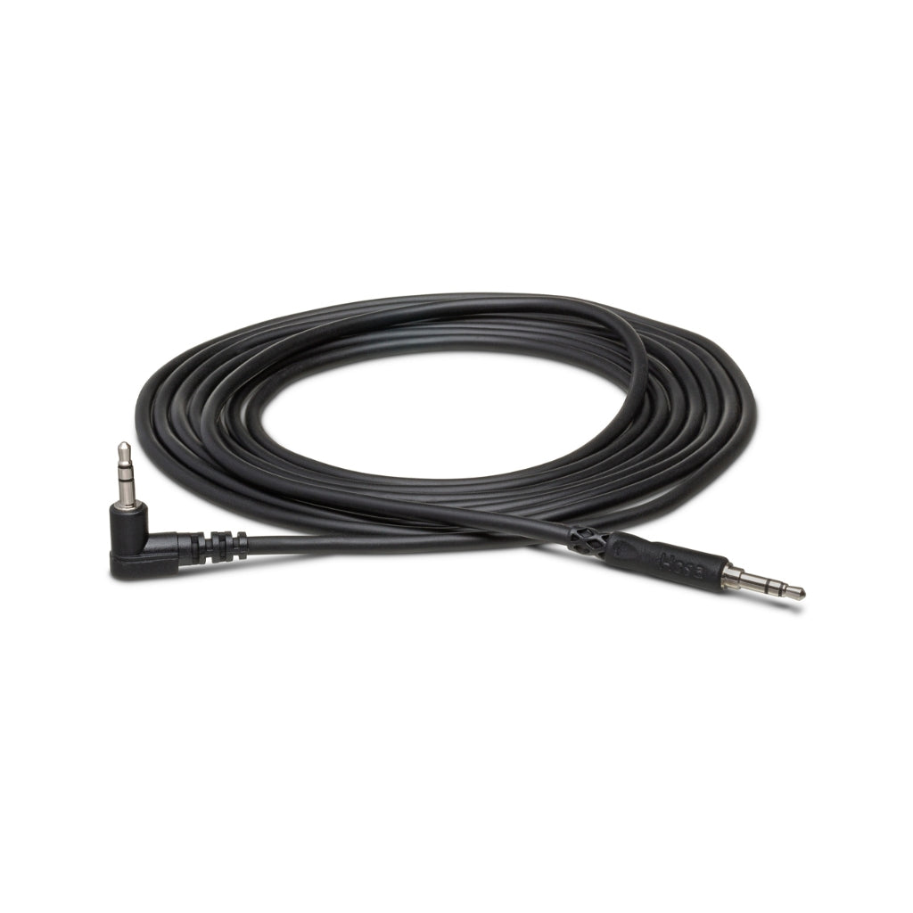Hosa - 3.5mm TRS to Right-Angle 3.5mm TRS - Stereo Interconnect 3ft