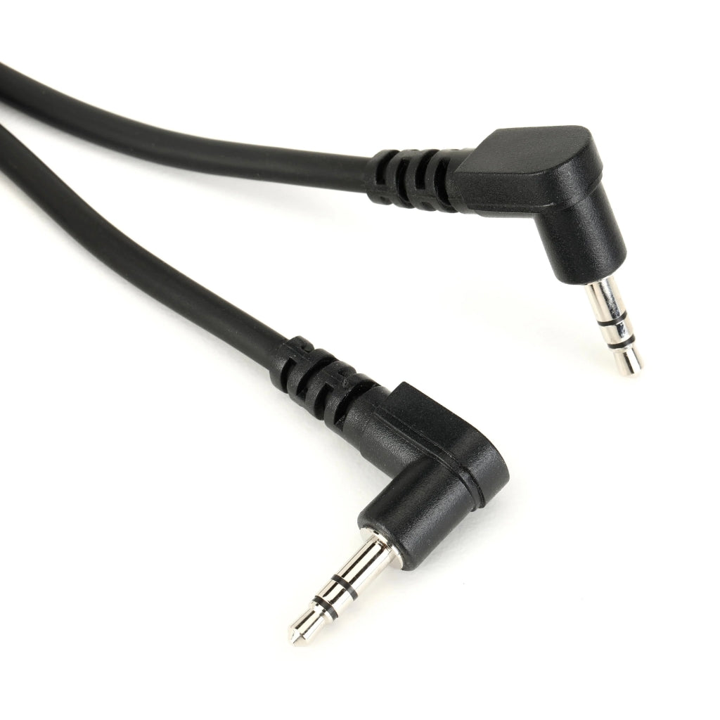 Hosa - Right-angle 3.5 mm TRS to Same TRS - Stereo Cable 3ft