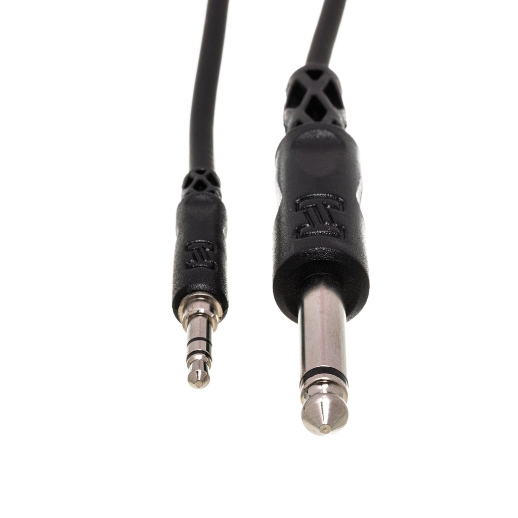 Hosa - 1/4 in TS to 3.5 mm TRS - Mono Interconnect Cable 10ft