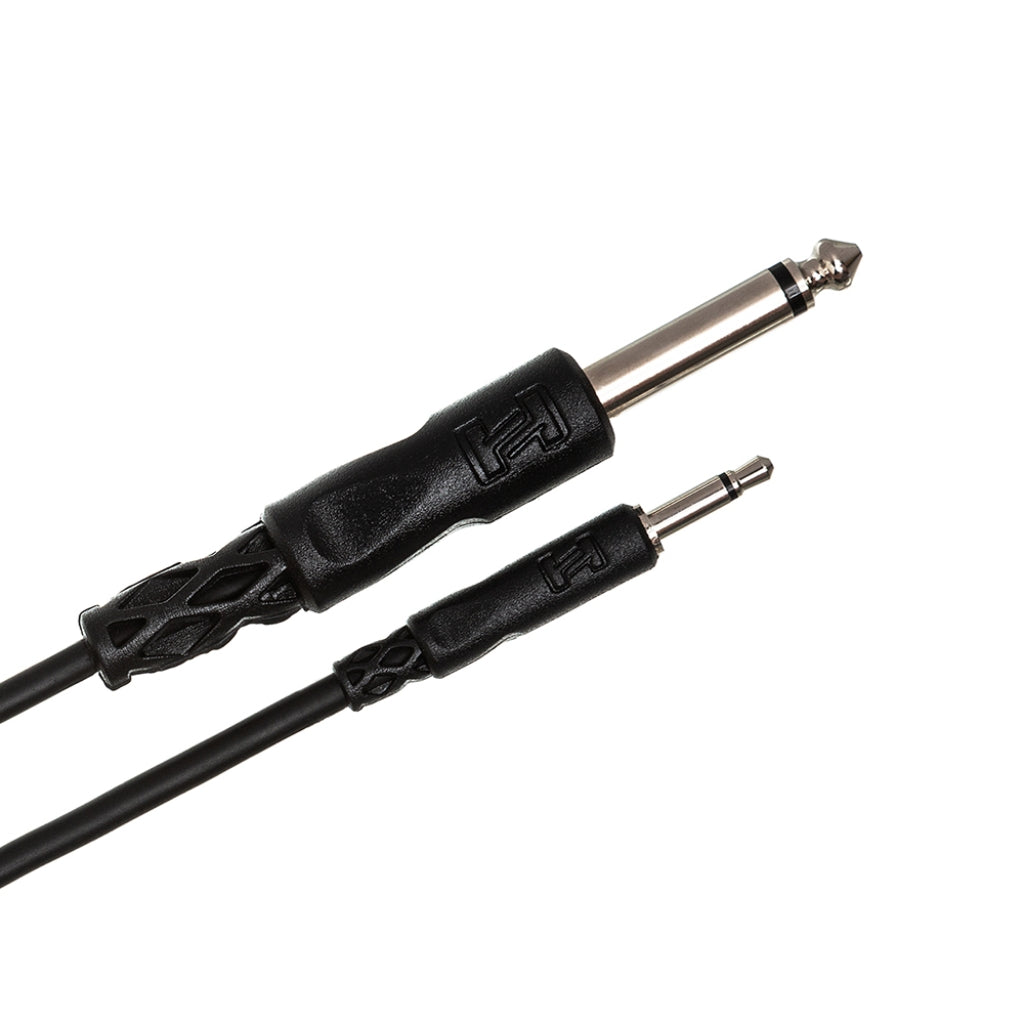 Hosa - 3.5 mm TS to 1/4 in TS - Mono Interconnect 5ft