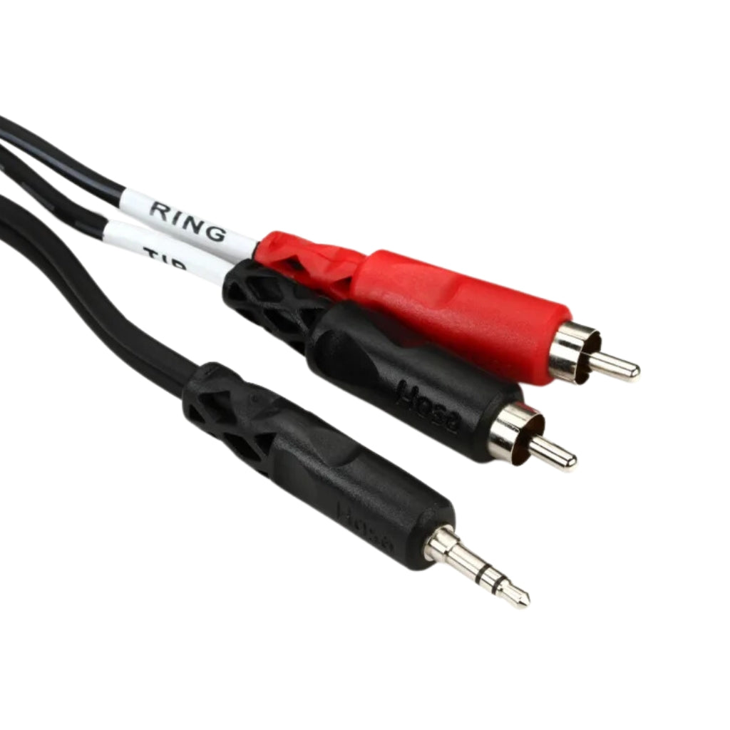 Hosa - 3.5mm TRS to Dual RCA - Stereo Breakout Cable 3ft
