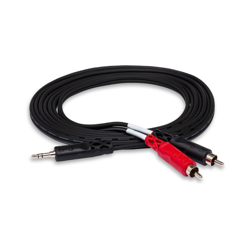 Hosa Technology - 3.5 mm TRS to Dual RCA - Stereo Breakout Cable 6ft