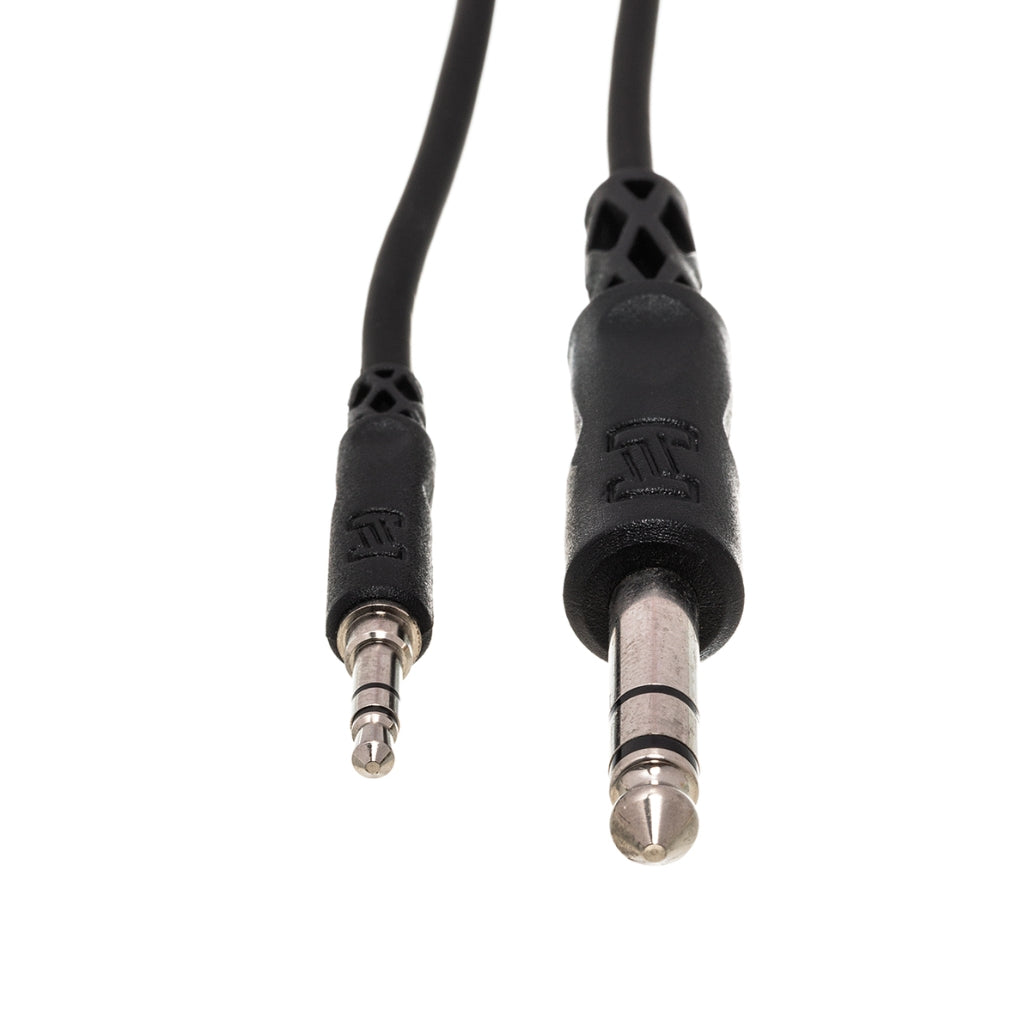 Hosa Technology - 3.5 mm TRS to 1/4 in TRS - Stereo Interconnect Cable 10ft