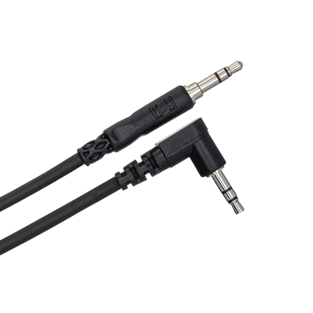 Hosa Technology - 3.5mm TRS to Right-angle 3.5mm TRS - Stereo Interconnect Cable 10ft